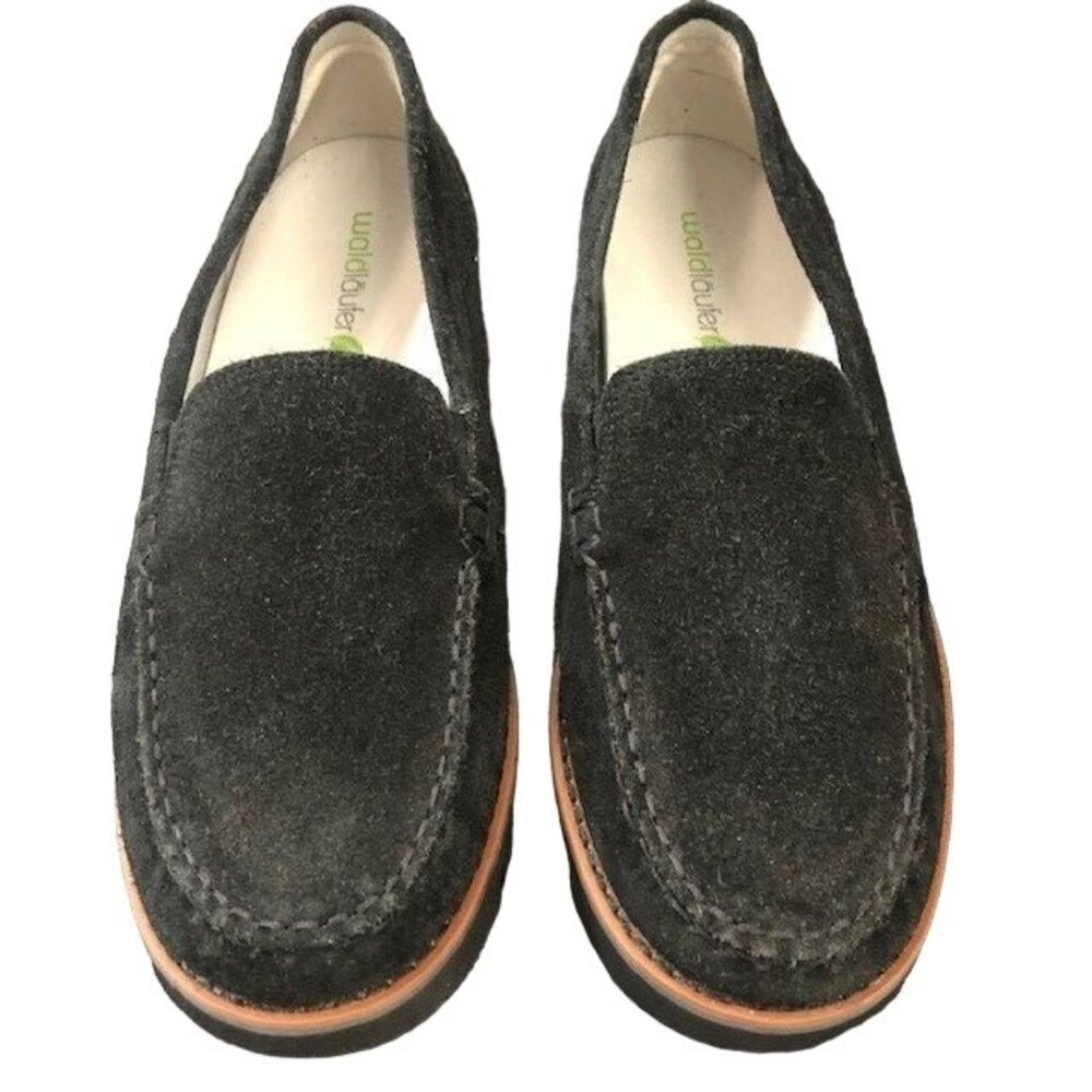 Black Suede Waldlaufer Helgi‎ Loafers 7.5-8